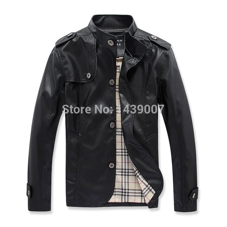 ? PU Ŷ M-5XL 2015 ο   & S  PU  Ŭ м  Ʈ  Jacket05-025/ Men&s PU Jackets M-5XL 2015 New Hot Gentlemen&s Black PU Leather
